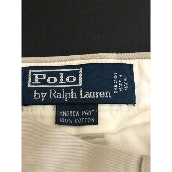 Polo By Ralph Lauren Chino Pants Mens Beige 36x29 - Picture 4 of 7